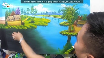 Những kiến thức căn bản trong vẽ tranh phong cảnh. Học vẽ tranh tường tại TT Mỹ Thuật Việt