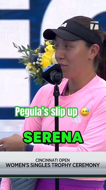 Was this a Freudian slip?!?! 😅 #sabalenka #serenawilliams #pegula #cincytennis