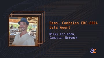 Demo: Cambrian ERC-8004 Data Agent | Ricky Esclapon at Agentic Zero