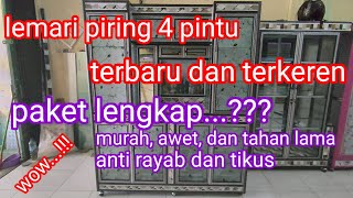 review lemari rak piring 4 pintu terbaru