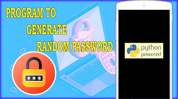 RANDOM PASSWORD GENERATOR USING PYTHON IN ANDROID PHONE | How to Code Python in Mobile Phone