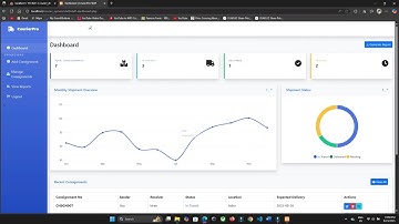 Online Shipment Tracking Website in PHP MySQL