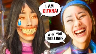 Mileena Trolling Kombatants by Acting Like Kitana&#39;s Voice - Mortal Kombat 11 Mileena