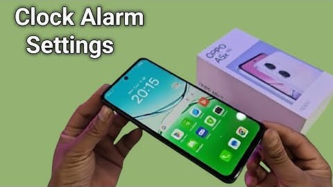 OPPO A5x 5G: ⏰Klokalarminstellingen