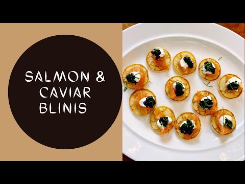 Easy Smoked Salmon and Caviar Blinis