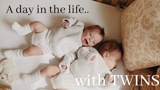A day in the life with newborn TWINS!! 25 year old, first time parents