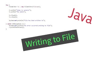 Java - Writing to a Text File Using FileWriter