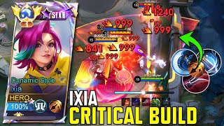 IXIA BEST CRITICAL BUILD 2024 totally insane damage - MLBB