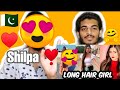 Pakistani Boys Reaction On Shilpa Long Hair Girl ❣️ Tiktok Videos | AJviews