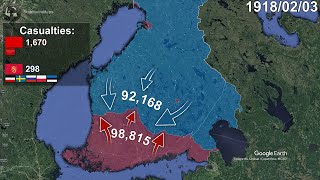 Finnish Civil War in 1 minute using Google Earth