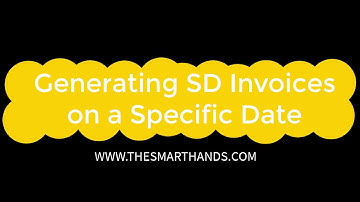 Generating SD Invoices on a specific date | SAP S4 HANA SD Training Videos