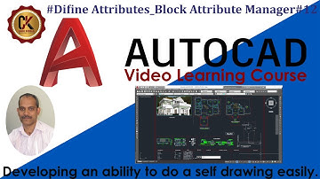 #AUTOCAD#Draw # Block # Define Attribute #Modify Attribute Manager#12