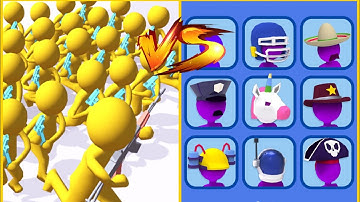 Gun Clash 3D Vs Join Clash 3D : Gameplay Walkthrough Part 5 - Level 1-9999 All Level (iOS, Android)