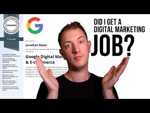 I TRIED TO GET A NEW JOB? | Google Digital Marketing & E-Commerce Professional Certificate Review