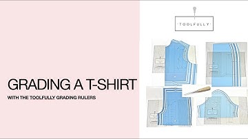 Grading a T-Shirt with Toolfully grading rulers.