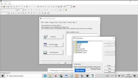 Membuat Laporan Visual Basic dengan CRYSTAL REPORT