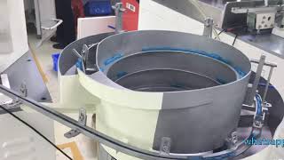 Automatic cable one side crimping and sleeve insertion machine