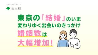 東京の「結婚」のいま　変わりゆく出会いのきっかけ　婚姻数は大幅増加！（ショート版・40秒）