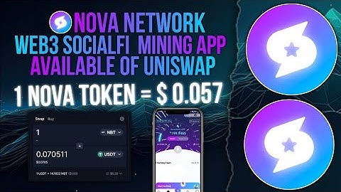 nova network mining I nova token withdrawal I nova token swap kaise kare Inova token sell nova price