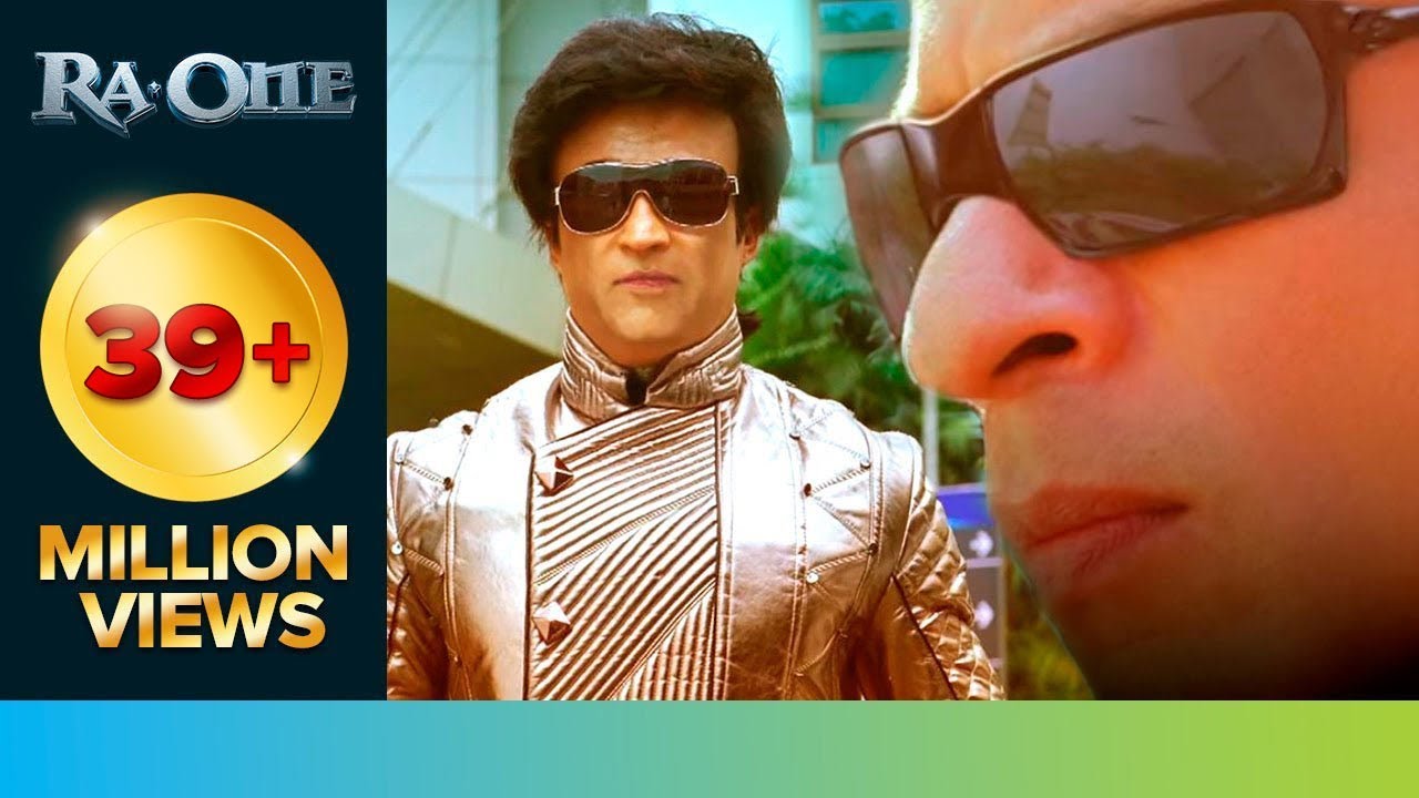 Download Rajinikanth 'Chitti' met Shah Rukh Khan 'G.One' | RA.One | Movie Scene
