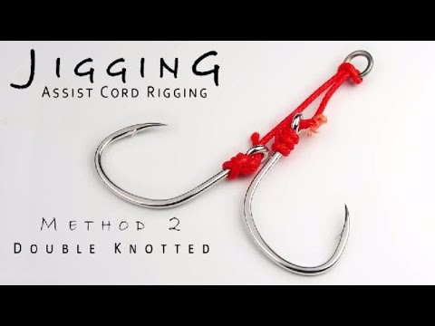 Tying assist cord for jigging : METHOD 2 - Double Knotted 