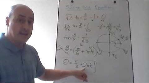 Trigonometry Help - Solving a Trig Equation with a Half Angle