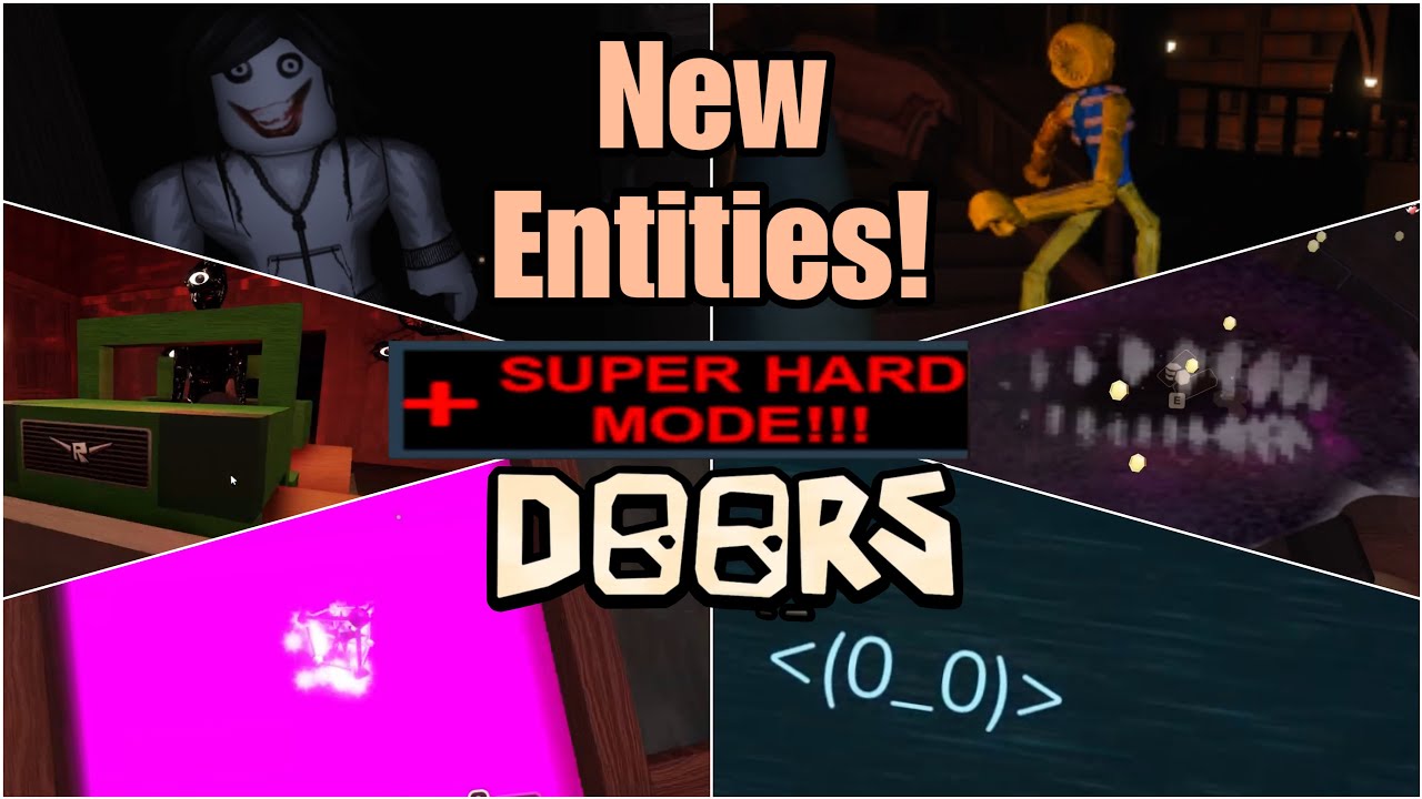 Some New Entities And Deaths In SUPER HARD MODE! In DOORS! April