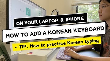 How to add a Korean keyboard to your laptop and iphone | How to practice Korean typing | Hancomtaja