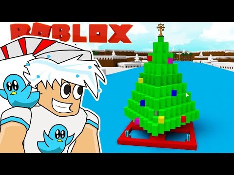 New Huge Christmas Tree Boat Build A Boat To Treasure In Roblox - christmas tree meep city roblox youtube