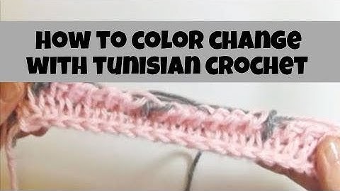 Color Change And Carry Colors With Tunisian Crochet | no background music