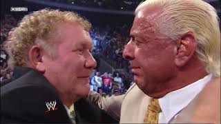 A touching moment between Ric Flair and Harley Race at The Nature Boy's send-off on RAW (3\/31\/08)
