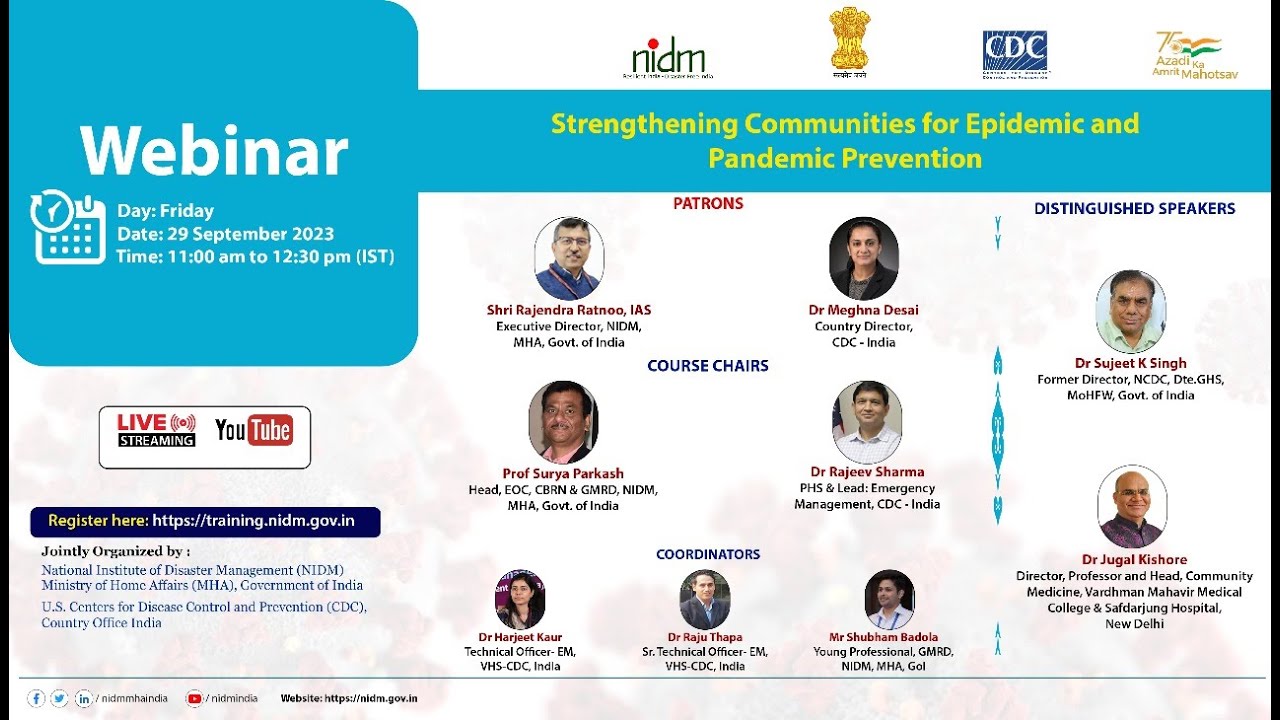 Webinar on Strengthening Communities for Epidemic and Pandemic ...