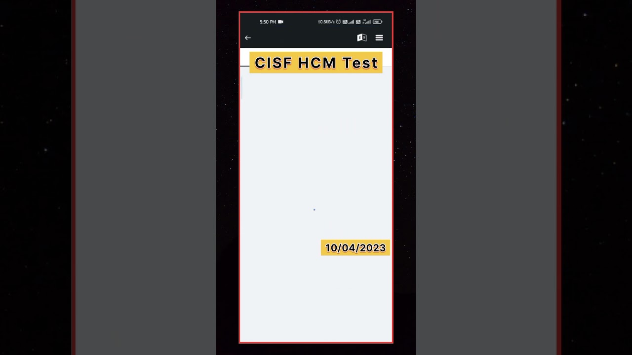 CISF HCM Mock Test on Testbook SSC GD 