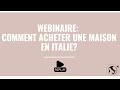 Acheter une maison en Italie