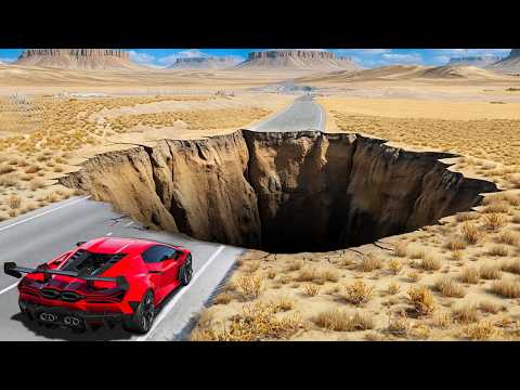 Testing SUPERCARS vs HUGE BOTTOMLESS CHASM in GTA 5!