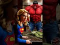 When Supergirl Found a Snake and Red Hulk Lost His Mind #marvel #hulk #supergirl