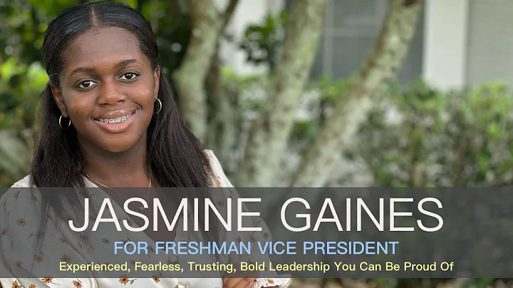 Jasmine Gaines 2022 - 2023 Freshman Vice President...