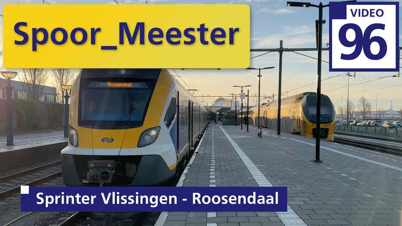 (4K) #cabview NS SNG | Rij mee met de #machinist in de #sprinter van Vlissingen naar Roosendaal (96)