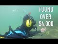 Found $5,000 Buried Treasure (NO POLICE ASSISTANCE) Underwater Metal Detecting GOLD!!