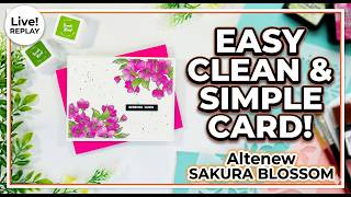 The Diagonal Card Layout Hack You Need to Try! | Altenew Sakura Blossom