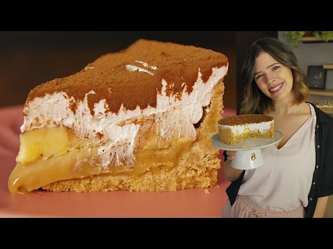 COMO FAZER TORTA BANOFFE (Torta de Banana e Doce de Leite) | TPM por Ju Ferraz