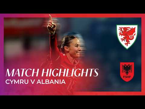 HANNAH CAIN AT THE DOUBLE | Wales 4-0 Albania | FIFA Women's World Cup Qualifier Highlights — football highlights