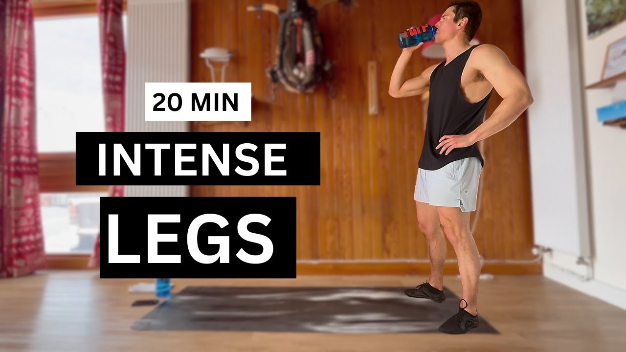 20 Min Intense Leg Workout At Home No Equipment | Body Weight HIIT ...