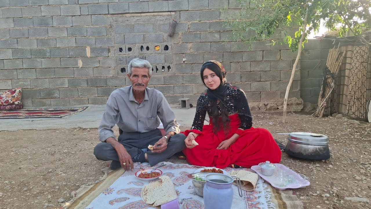 Nomadic Life: Cooking Yatimcheh and Fire Tea beside Cool Water Skin