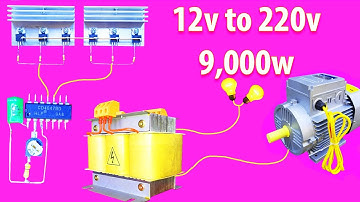 How to make a simple inverter 12v to 220v  creative prodigy #115