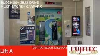 HDB Block 50A (MSCP) Sims Drive || Fujitec Elevator 🚘 