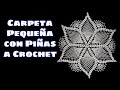 Carpeta Pequeña Estrella de Piñas a Crochet. (50 Centímetros)