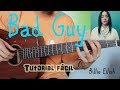 Cómo tocar "Bad Guy" Billie Eilish en Guitarra. TUTORIAL FÁCIL