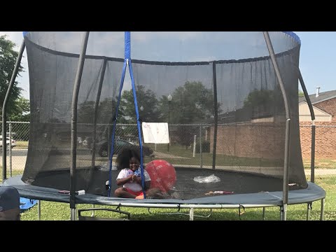 Bouncepro 14 Ft Trampoline With Steelflex Pro Exclosure Combo Set Youtube