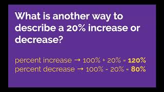 Summary: Open Up 7th Grade 4.6: Increase and Decrease